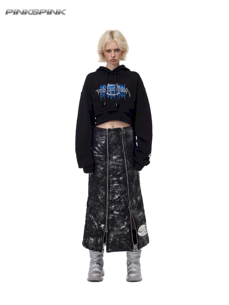 Silver Electric Moon A-line Skirt【s0000015135】