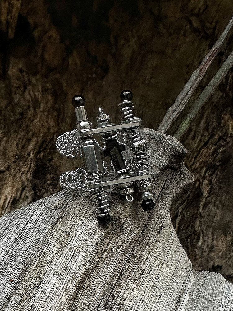 Handcore Punk Style Spring Ring【s0000018887】