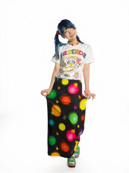 Stretchy Casual Halter Long Skirt【s0000013522】