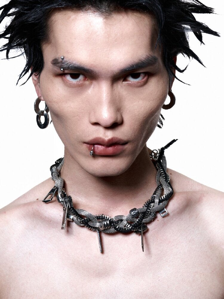 Heavy Crafted Metal Punk Bracelet【s0000018863】