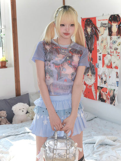 KillAngel Short Sleeve Mesh T-Shirt【s0000012330】