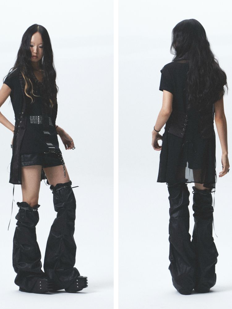 Soft Leather Short Leg Cover Set【s0000012688】