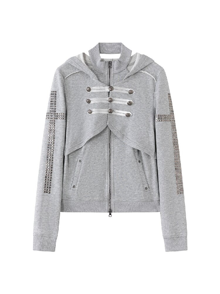 Metallic Napoleon Hooded Jacket【s0000018101】