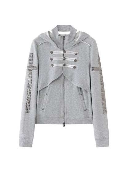 Metallic Napoleon Hooded Jacket【s0000018101】