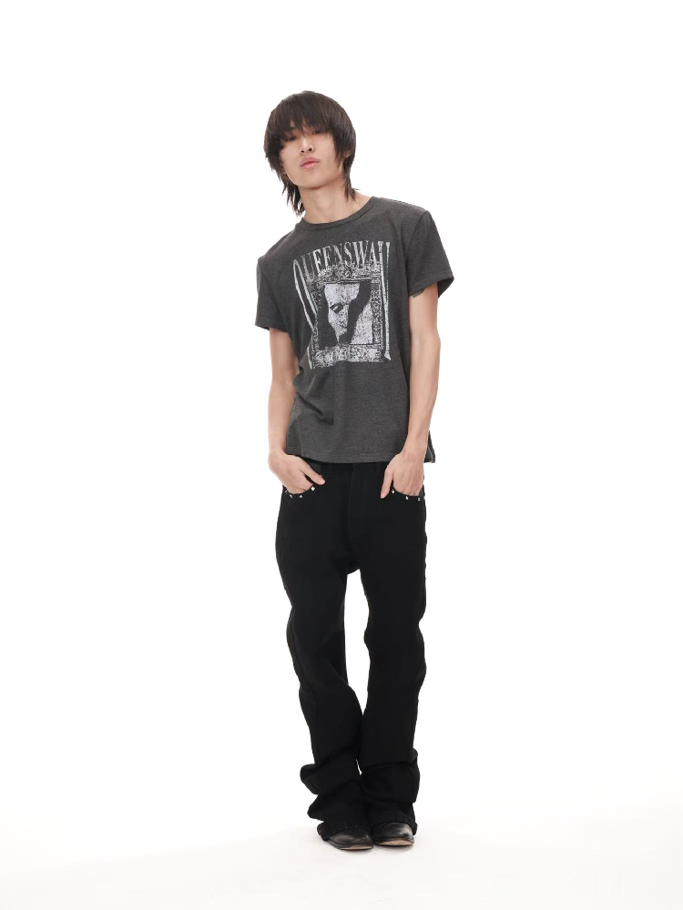 Diablo Punk Portrait Slogan Tee【s0000018221】