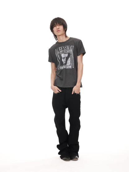 Diablo Punk Portrait Slogan Tee【s0000018221】