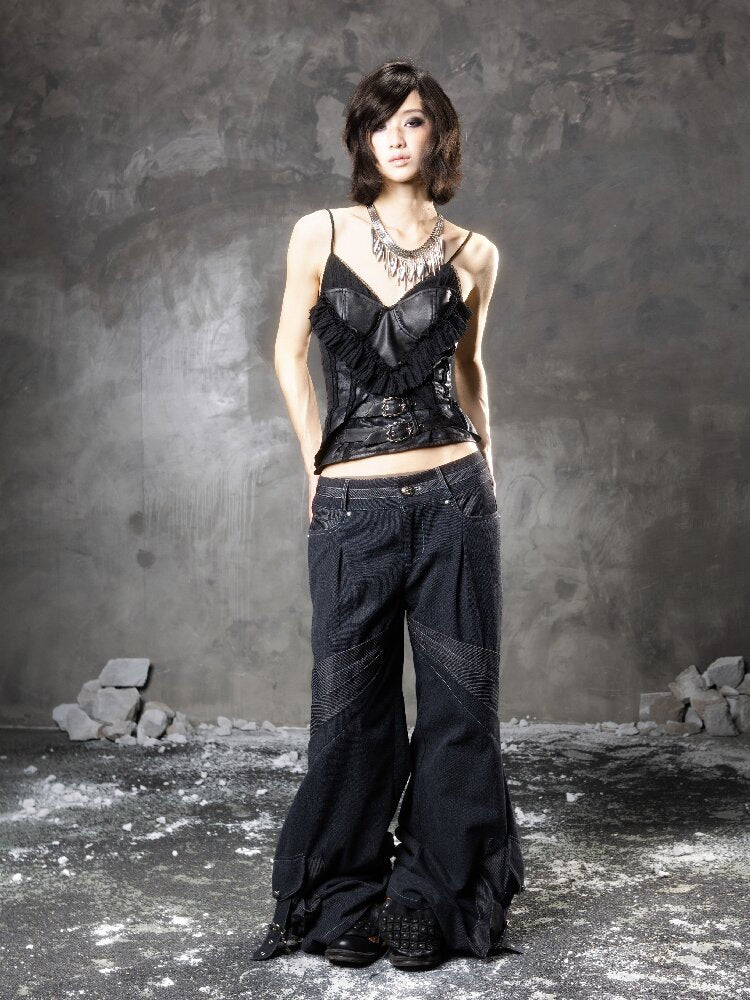 Splicing Fake Two Suspender Bandeau【s0000015953】