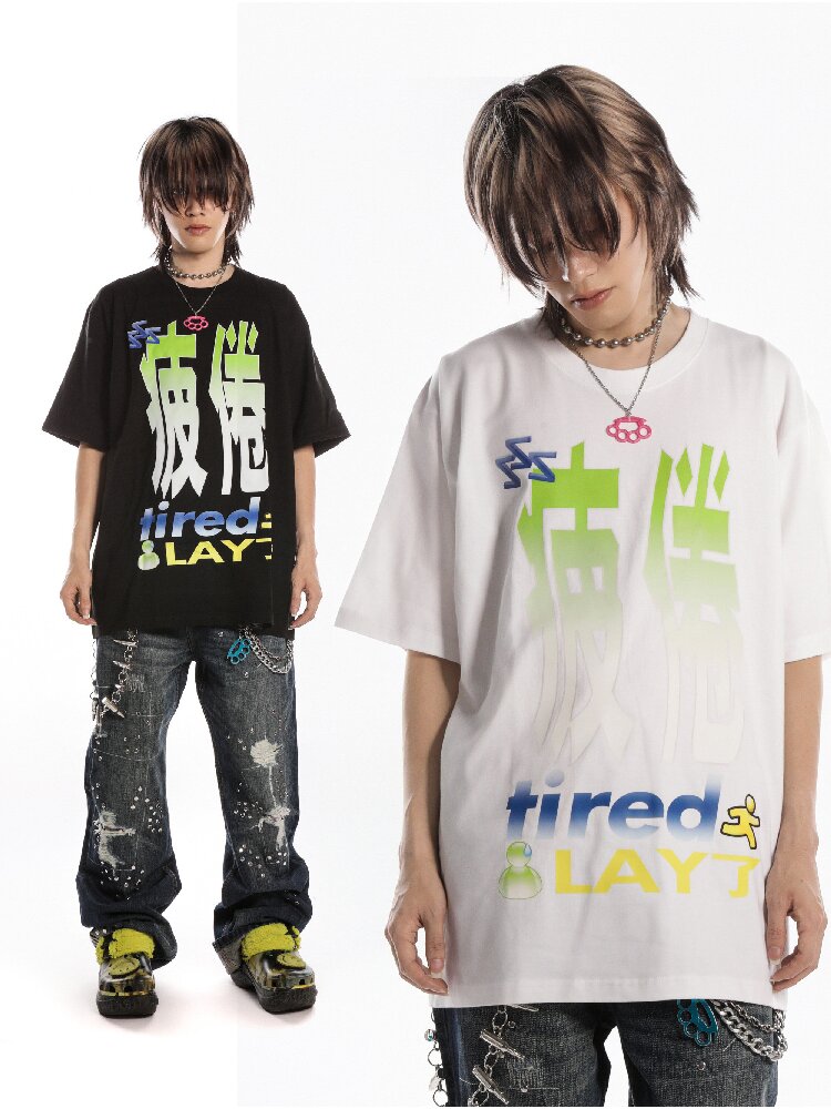 Slogan Print Casual T Shirt【s0000019128】
