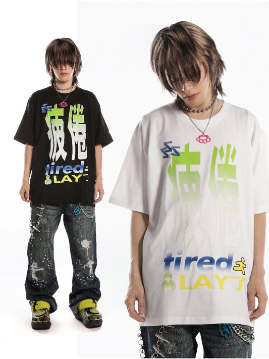Slogan Print Casual T Shirt【s0000019128】