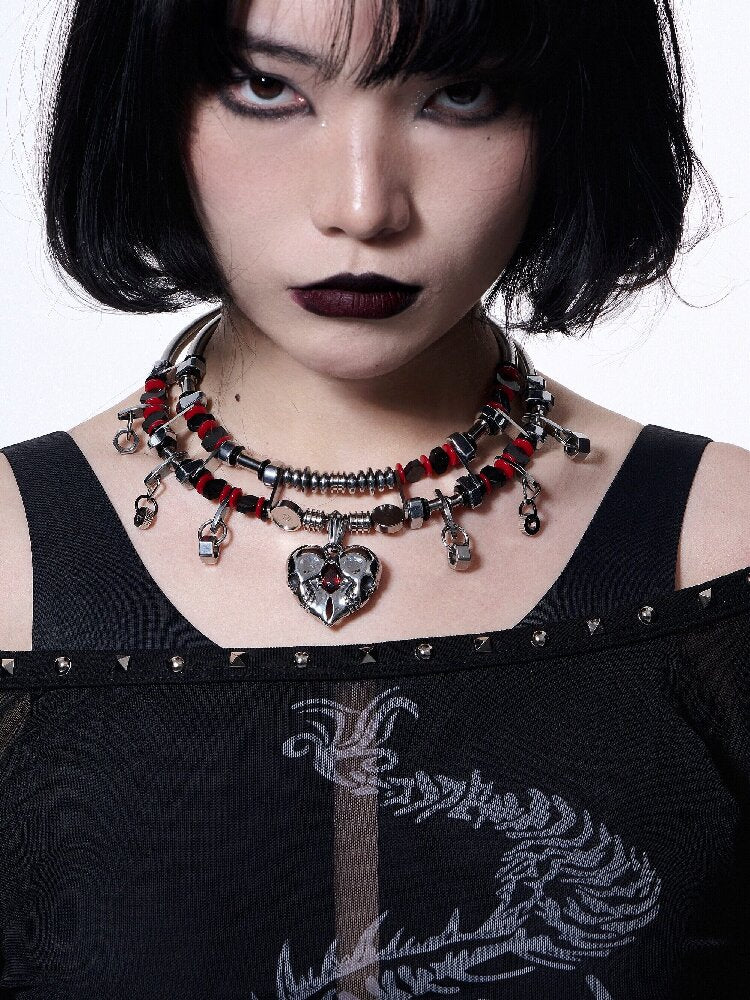 Heavy Gothic Mechanical Choker【s0000018846】