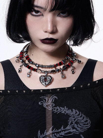 Heavy Gothic Mechanical Choker【s0000018846】