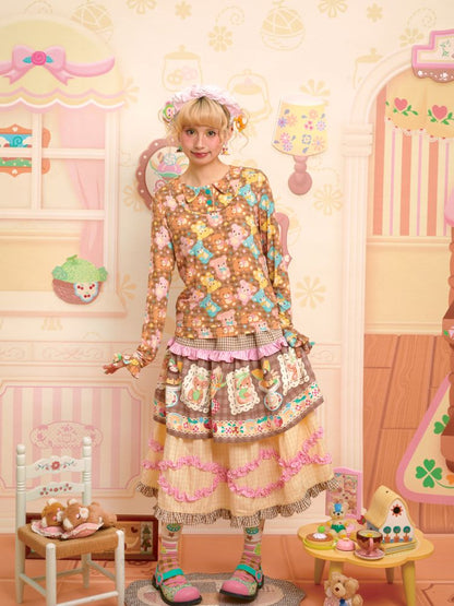 Lace Design Layered Cake Skirt【s0000013700】