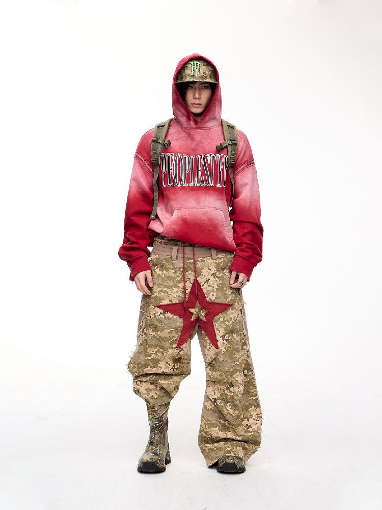 Raw Edge Patchwork Wide Leg【s0000011354】