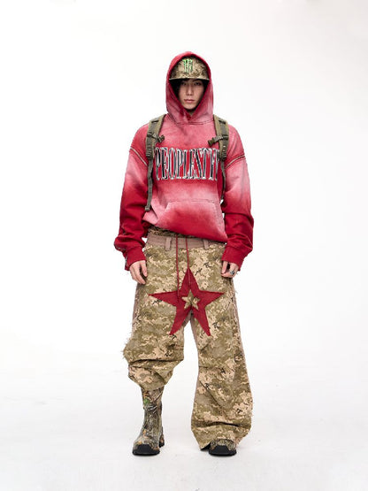 Raw Edge Patchwork Wide Leg【s0000011354】