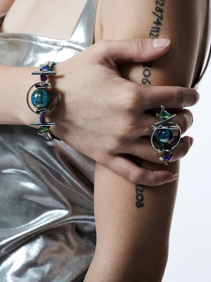 Time Space Heavy Punk Bracelet【s0000018819】