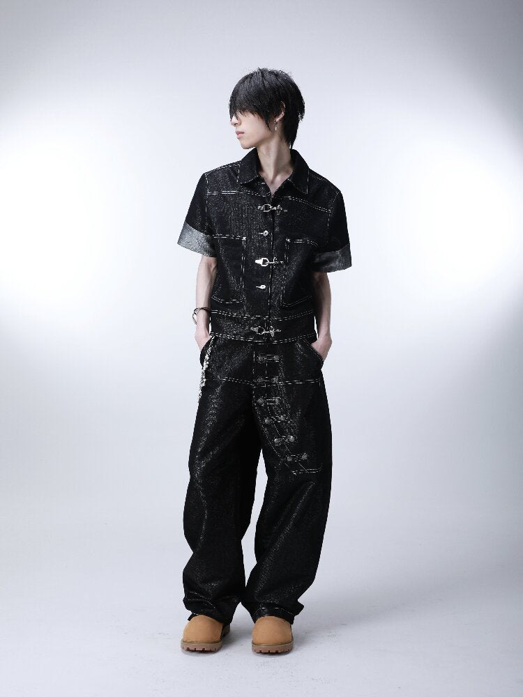 Silver Thread Raw Denim Cow Jacket【s0000016294】