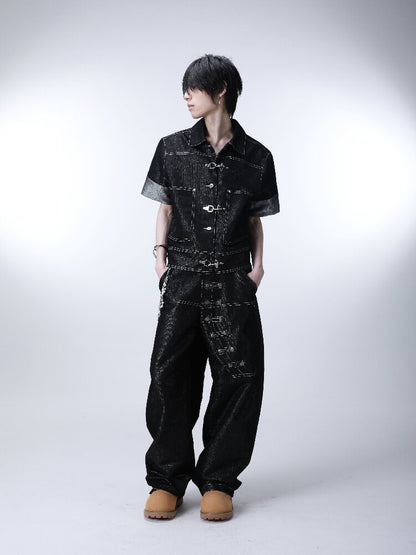 Silver Thread Raw Denim Cow Jacket【s0000016294】