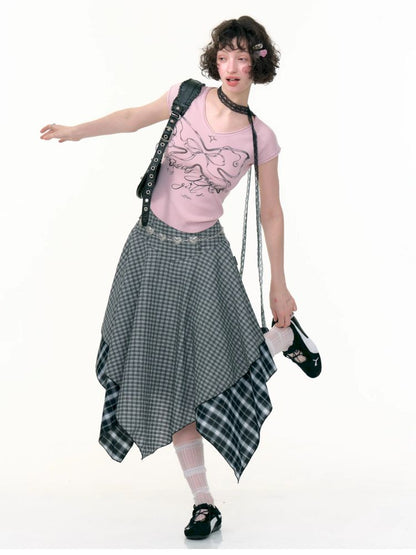 Slim thin short top【s0000013378】