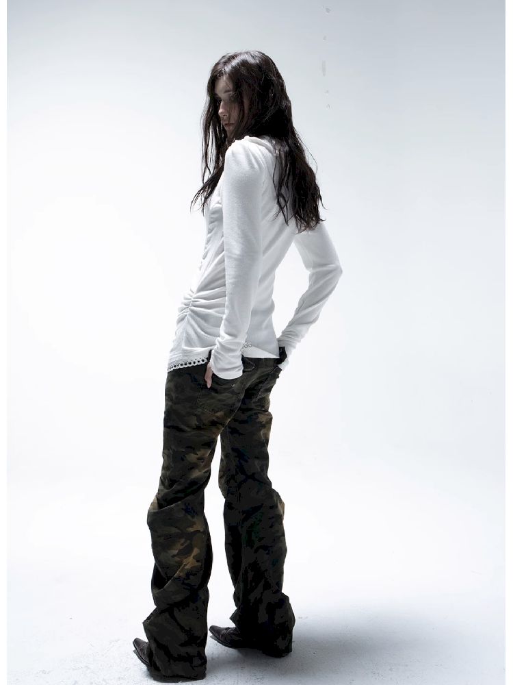 Ruffle Edge Vintage Knit Cardigan【s0000011271】