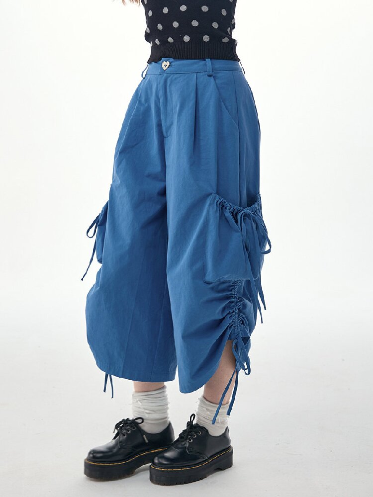 Lazy Summer Drawstring Casual Pants【s0000017263】