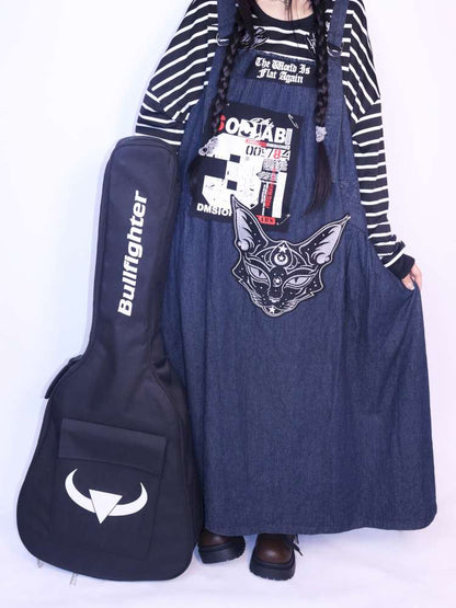 Vintage Loose Denim Maxi Skirt【s0000014624】