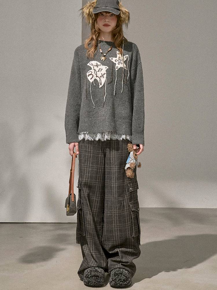 Unique Design Loose Long Sleeve Pullover【s0000014381】