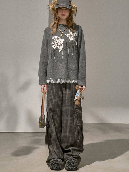 Unique Design Loose Long Sleeve Pullover【s0000014381】