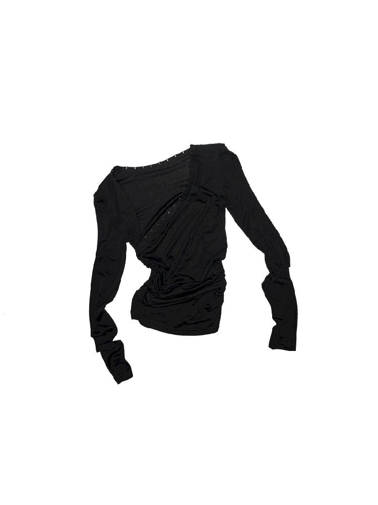 Slant Shoulder Bottom Shirt【s0000011592】