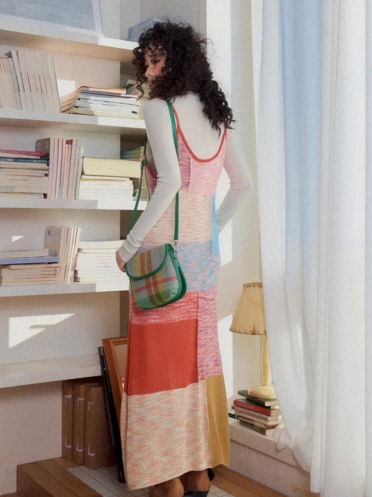 Knit Stretch Spaghetti Strap Dress【s0000013985】