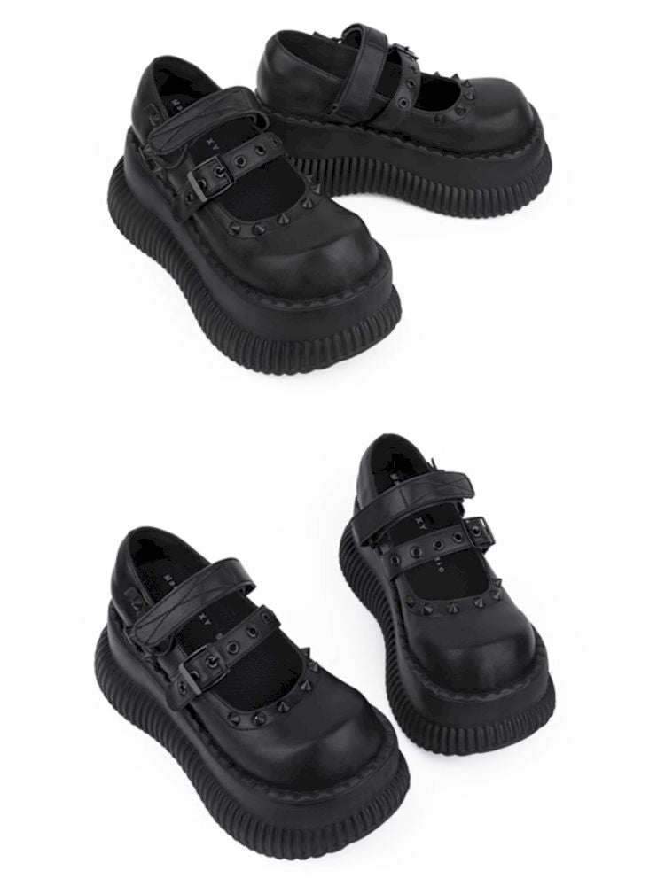 Mary Jane height increase small leather shoes【s0000013357】