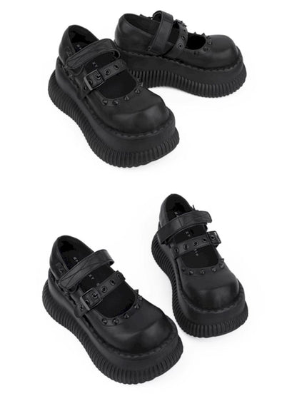 Mary Jane height increase small leather shoes【s0000013357】