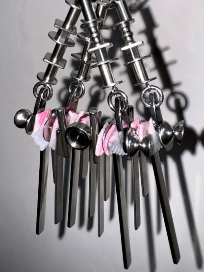 Illusory Gravity Shell Futuristic Necklace【s0000018852】