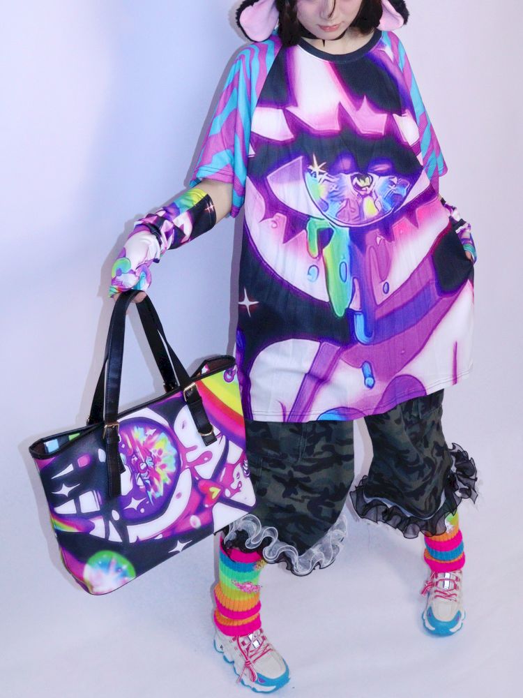 Cartoon Print Short Sleeve T-Shirt【s0000013732】