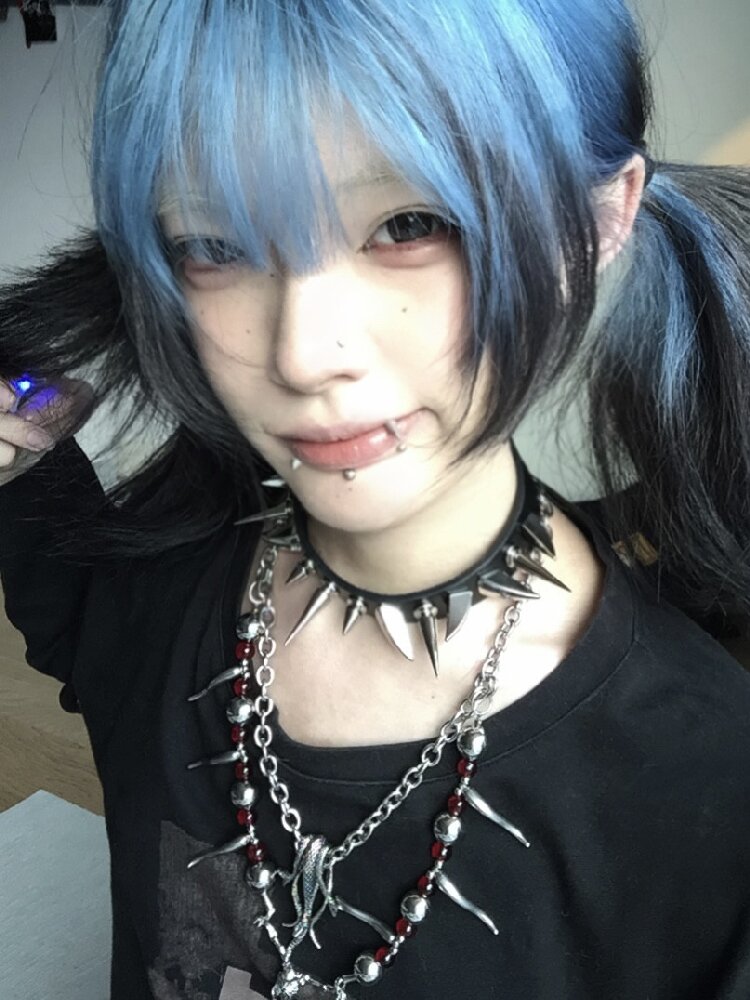 Rivet Collar Y2K Gothic Punk Collar【s0000018968】