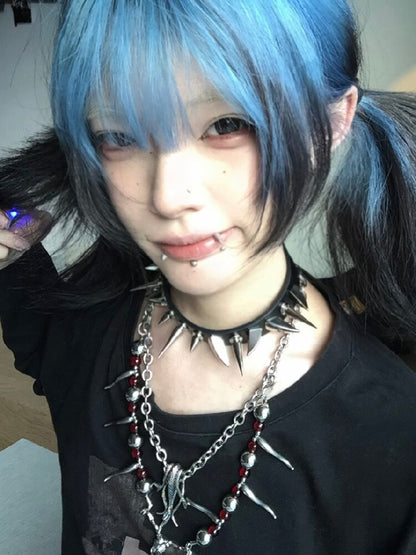 Rivet Collar Y2K Gothic Punk Collar【s0000018968】