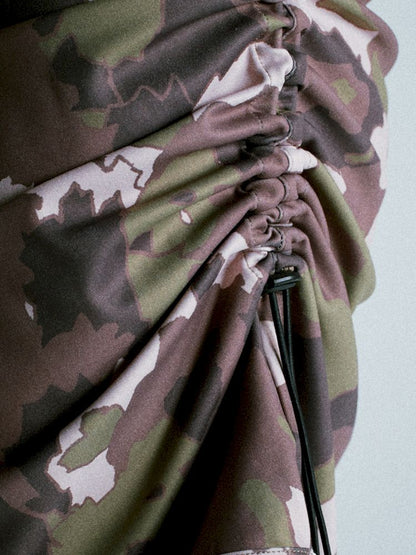 Camouflage Bear Hanging Neck Dress【s0000009277】