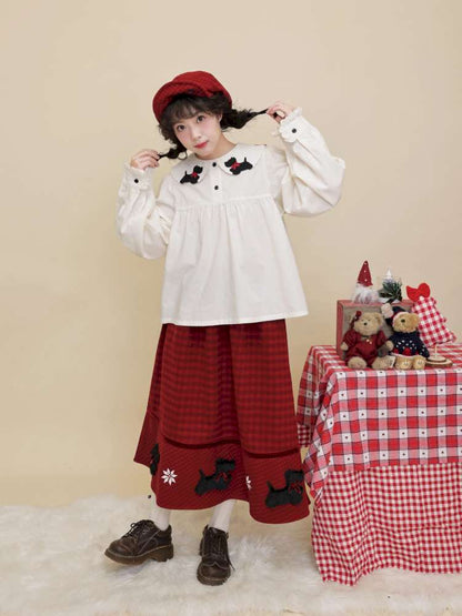 Plush Puppy Plaid Woolen Skirt【s0000015100】