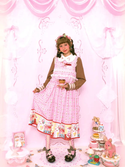 Bunny Sweet Lace Loose Tank Dress【s0000014163】