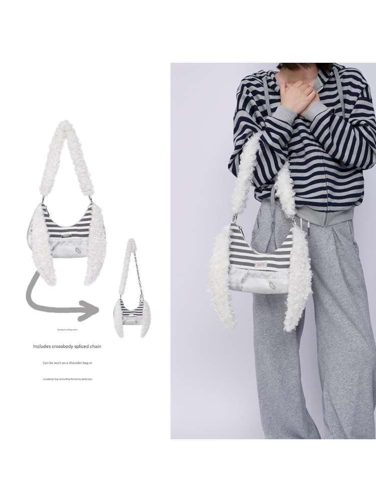Rabbit Plush Versatile Commuter Crossbody Bag【s0000014618】