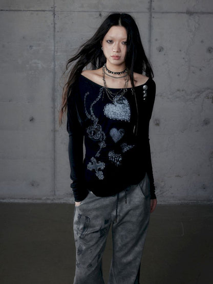 Long Sleeve Knit Bottom Shirt【s0000013465】