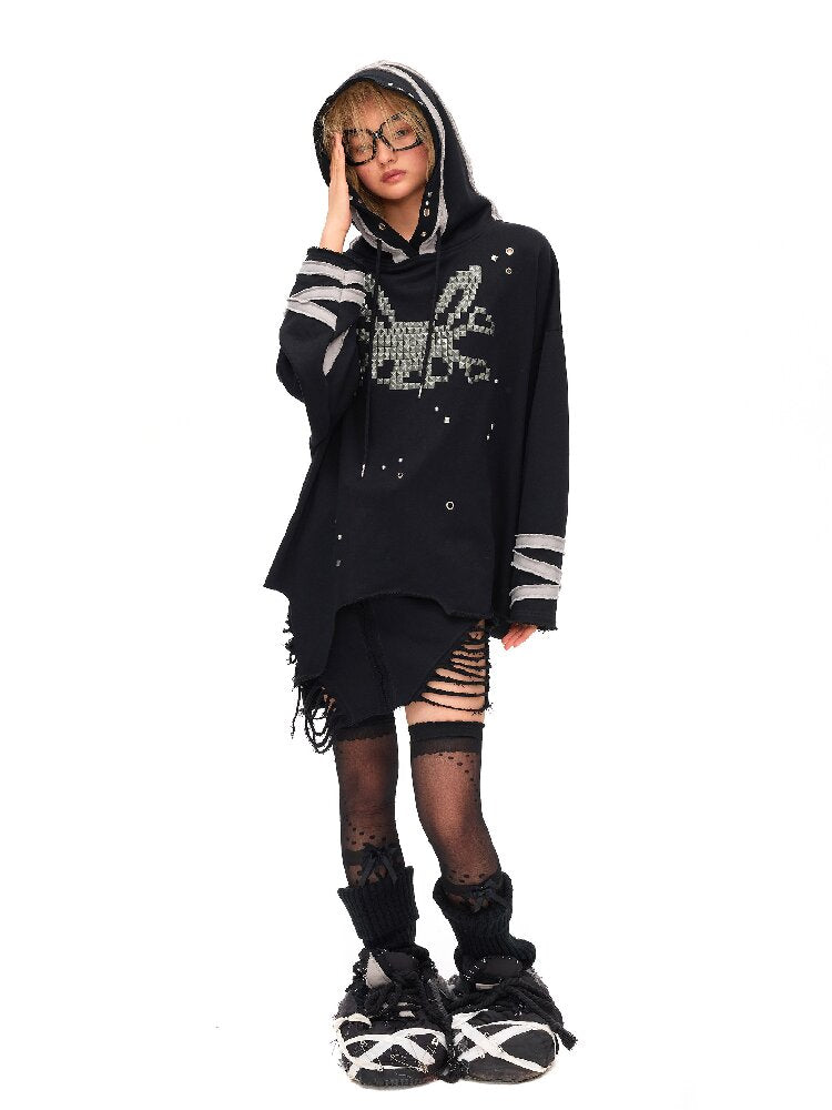 Riveted Rabbit Skull Sweatshirt【s0000016042】
