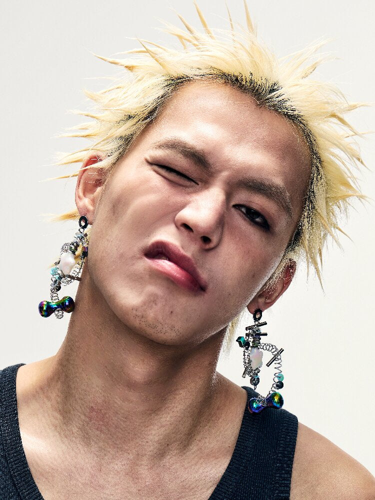 Time Machine Handmade Punk Earrings【s0000018907】