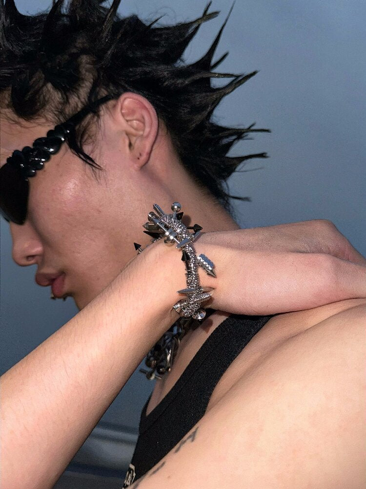 Punk Open Adjustable Custom Bracelet【s0000018867】