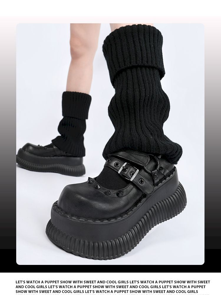 Mary Jane height increase small leather shoes【s0000013357】