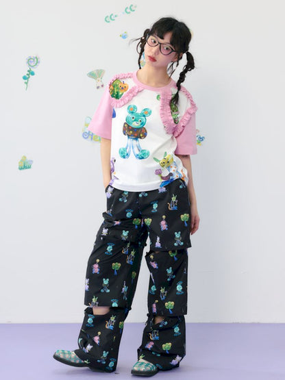 Multi Layer Patchwork Removable Summer Casual Pants [S0000009537]