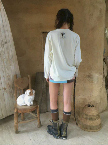 Forest Elf Print Long Sleeve T-Shirt【s0000014898】