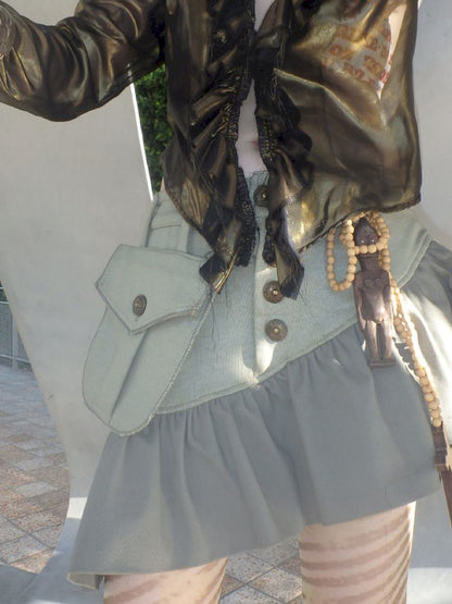 Oddly shaped short skirt【s0000013179】