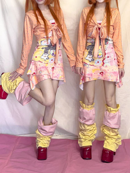 Pleated Stacked Stocking Stuffer Leg Warmers【s0000012485】