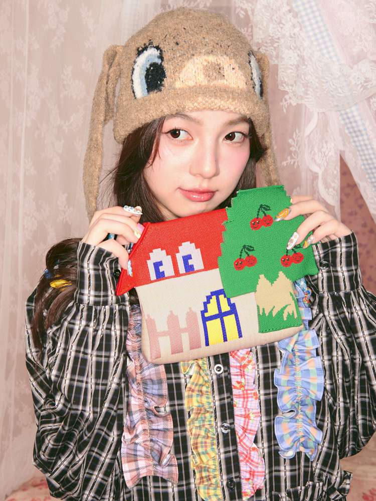 Red House Cherry Tree Knit Crossbody Bag【s0000014826】