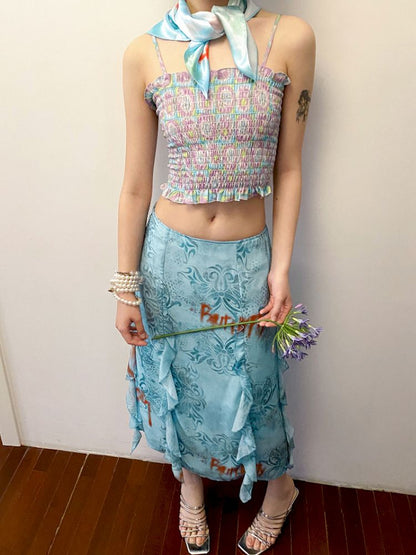 Wallpaper High Waist Skinny Skirt【s0000012269】